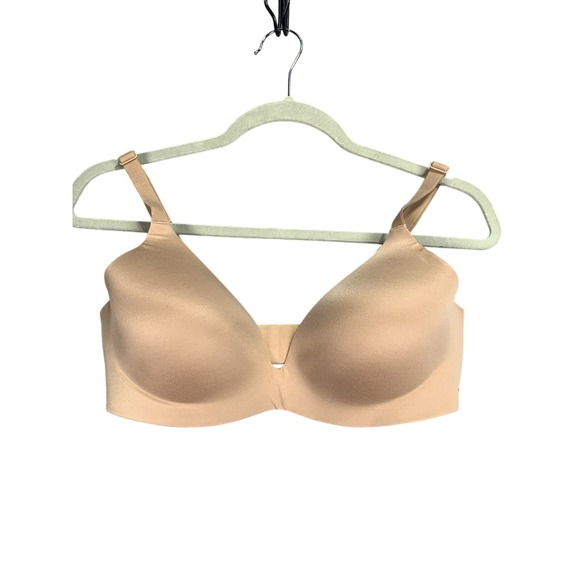 Victoria's Secret Other - Victoria's Secret Nude Wireless T Shirt Bra 34D Lined Demi Smooth Beige
